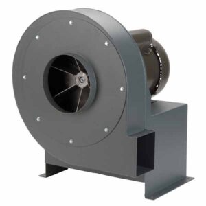 What type of fan is generally used for a dust collector