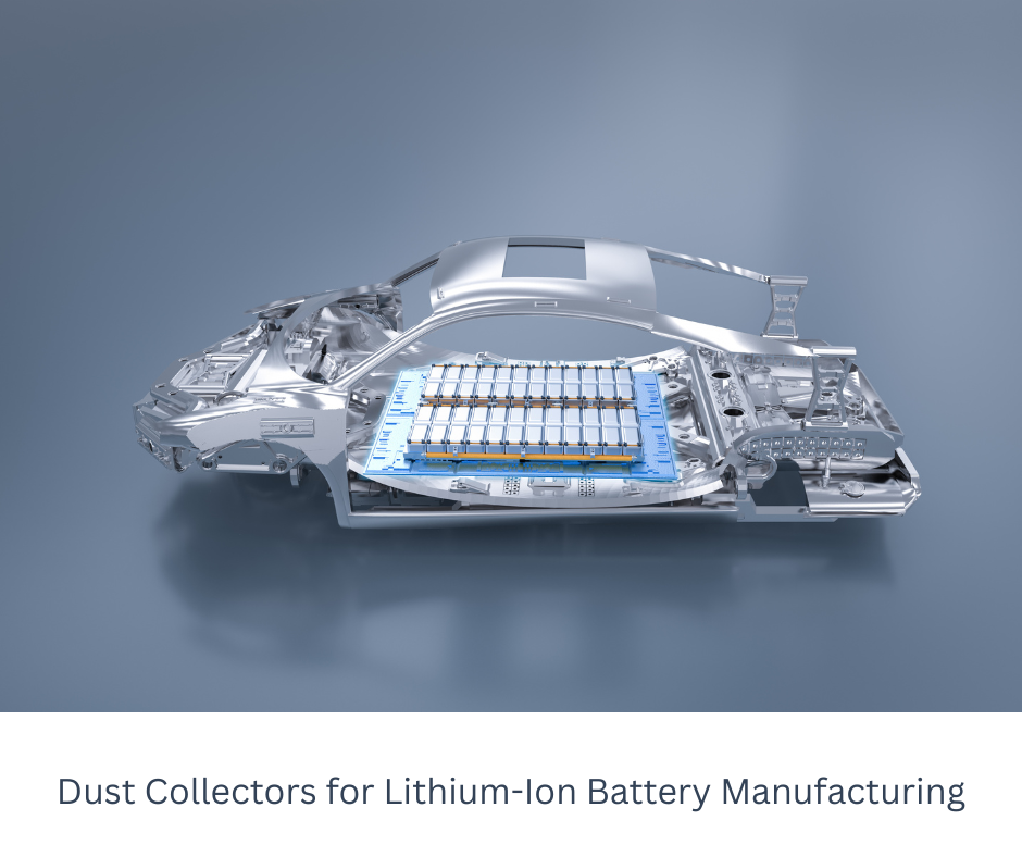 Dust collection systems for EV battery